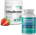 Psyllium Husk Powder Strawberry 50 Servings and Mushroom Complex 60 Capsules A9919