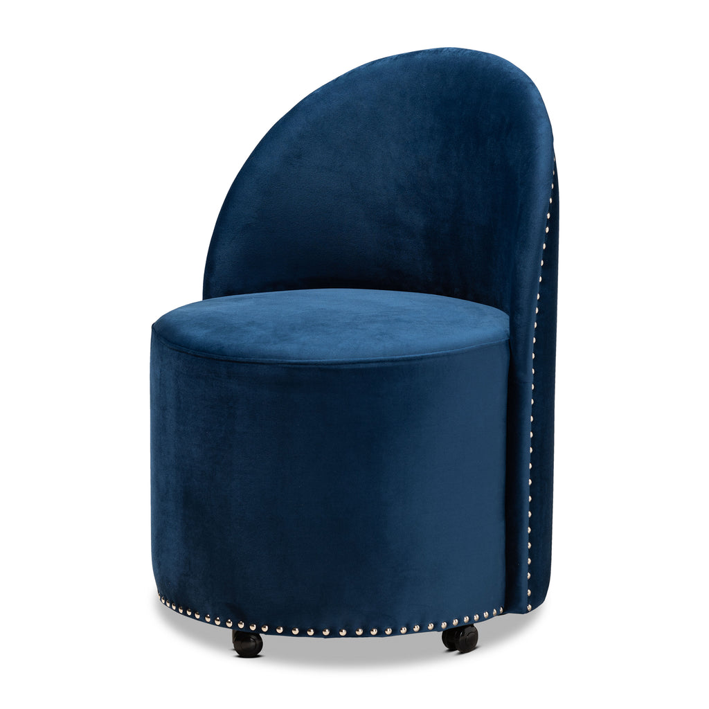 Navy Blue Bucket Chair L4373