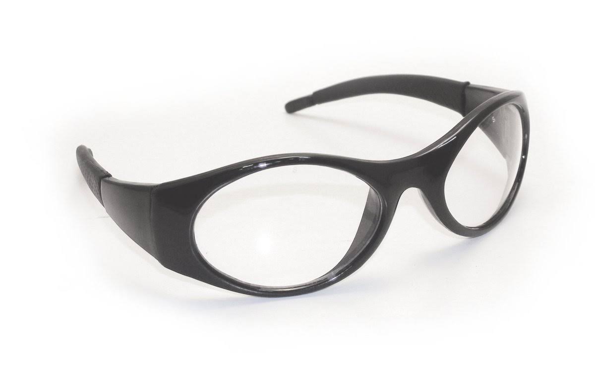 Black Frames Clear Lens Safety Glasses I712600
